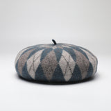 Women's hat knitted beret autumn and winter octagonal hat clothing accessories classic