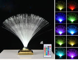 Creative colorful fiber optic light toy led touch flash bedroom starry fiber optic flower atmosphere photo table lamp