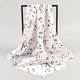 Women's fashion simulation silk scarf note silk scarf satin 90 large square scarf spot