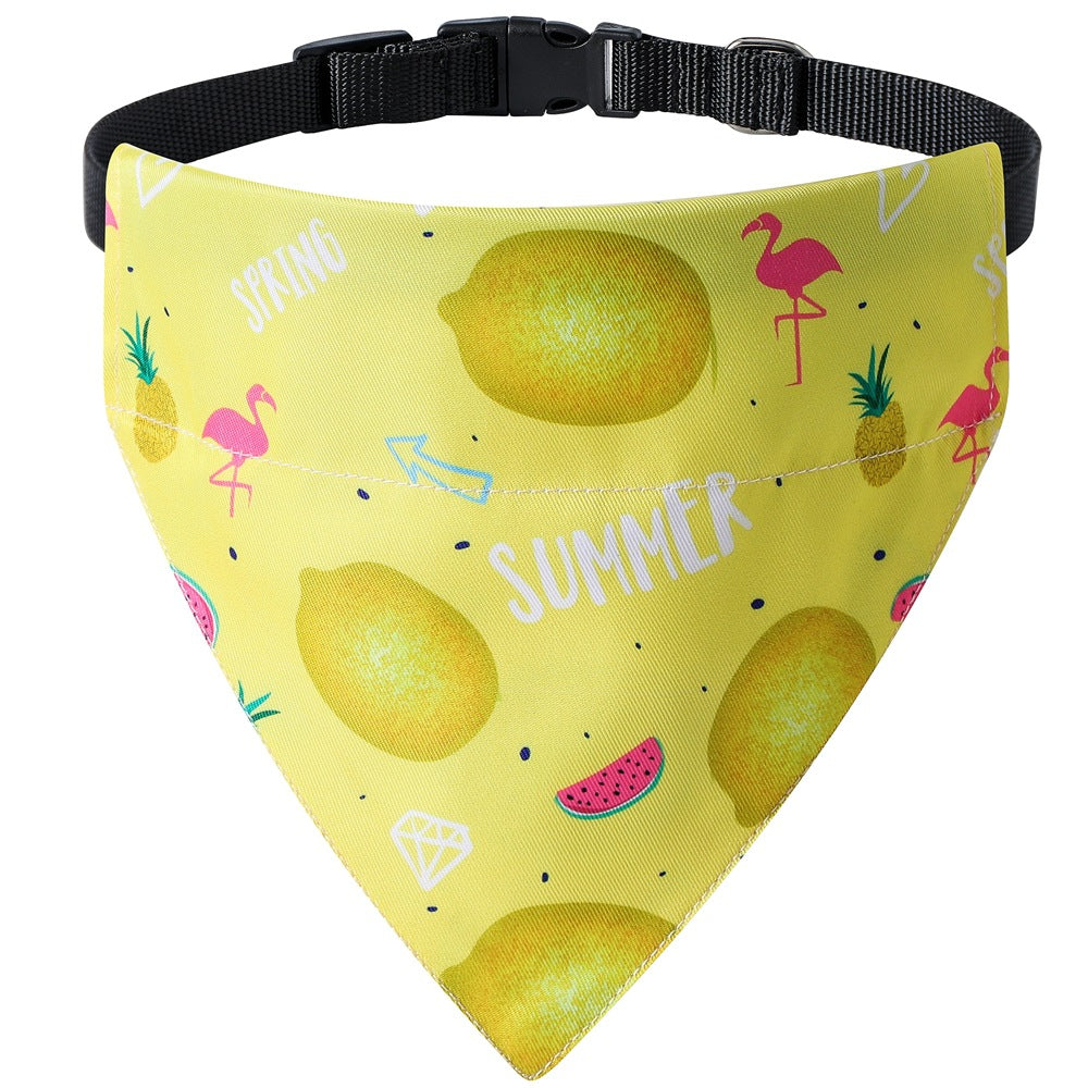 Dog Bandanas Fall Cute Soft Cotton Puppy Triangle Cat Scarfs Washable Daily Handkerchief