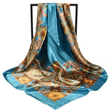 Fashion new satin 90 large square scarf female Paisley cashew square silk scarf
