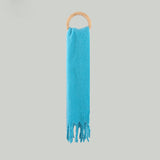 Women's autumn and winter mohair pure wool scarf tassel shawl leisure multi-functional scarf