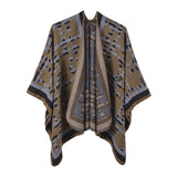 Fashionable Cashmere like Women's Cape Cape Versatile Thick Warm Keeping Split Cape Cape