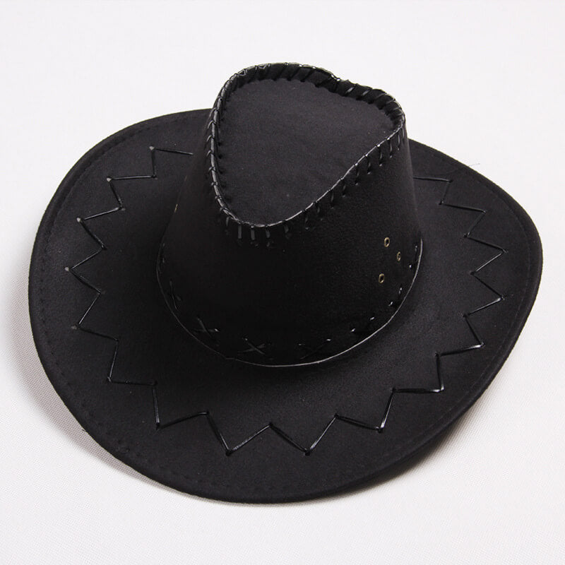Western cowboy hat travel casual men's sun hat American wild retro style female net red knight sun hat