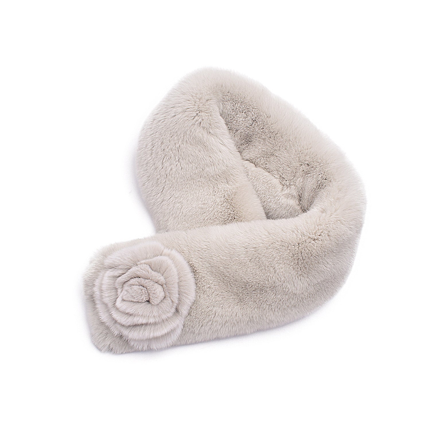 Rex rabbit fur scarf female winter fur scarf suction buckle flower double-sided warm real fur