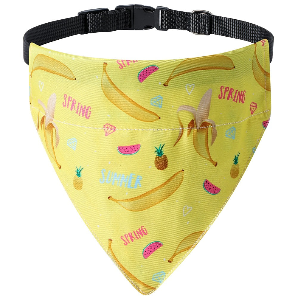 Dog Bandanas Fall Cute Soft Cotton Puppy Triangle Cat Scarfs Washable Daily Handkerchief