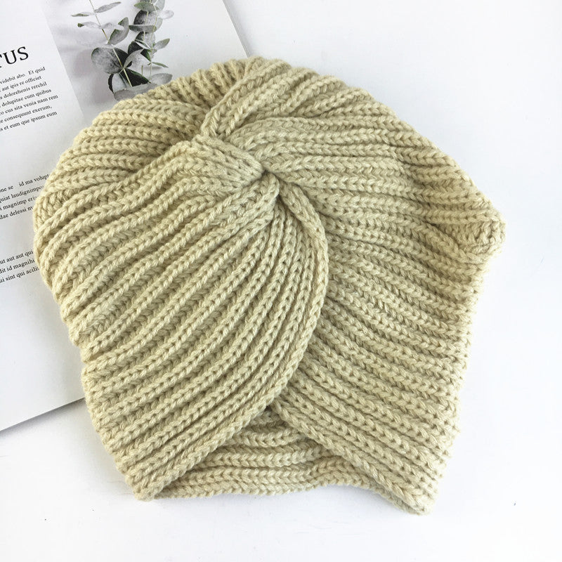 Women's wool knitting Indian hat Autumn and winter warm hat Winter hat
