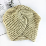 Women's wool knitting Indian hat Autumn and winter warm hat Winter hat