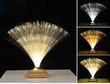 Creative colorful fiber optic light toy led touch flash bedroom starry fiber optic flower atmosphere photo table lamp