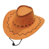 Western cowboy hat travel casual men's sun hat American wild retro style female net red knight sun hat