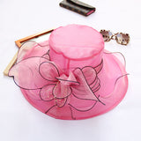 Mesh Party Topper Beach Sun Hat Women's Organza Sun Protection Hat