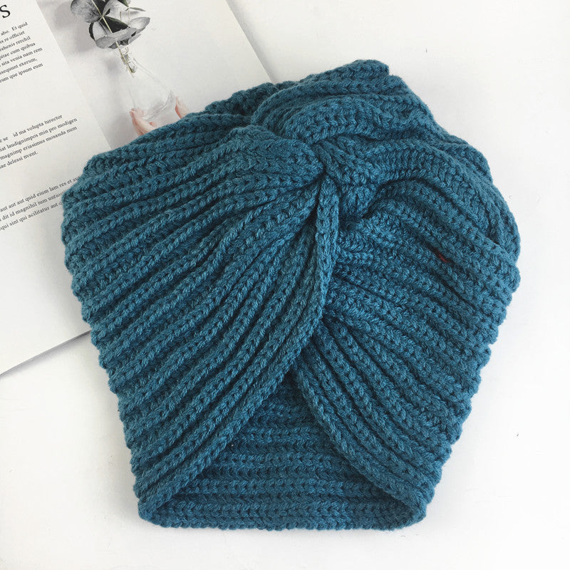 Women's wool knitting Indian hat Autumn and winter warm hat Winter hat