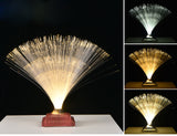Creative colorful fiber optic light toy led touch flash bedroom starry fiber optic flower atmosphere photo table lamp