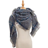 Women's square scarf in autumn and winter, big grid square scarf scarf shawl
