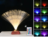 Creative colorful fiber optic light toy led touch flash bedroom starry fiber optic flower atmosphere photo table lamp