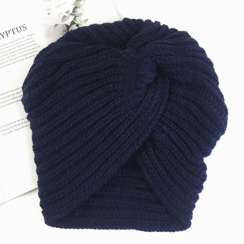Women's wool knitting Indian hat Autumn and winter warm hat Winter hat