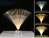 Creative colorful fiber optic light toy led touch flash bedroom starry fiber optic flower atmosphere photo table lamp