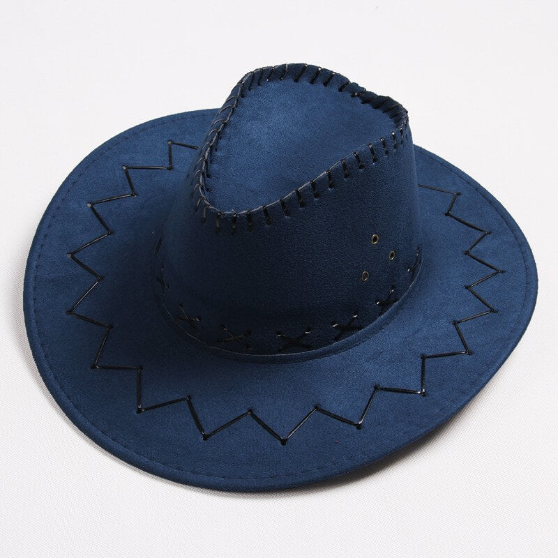 Western cowboy hat travel casual men's sun hat American wild retro style female net red knight sun hat