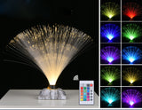 Creative colorful fiber optic light toy led touch flash bedroom starry fiber optic flower atmosphere photo table lamp