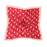 2-pack of scarves imitation silk small squares all-match spring and autumn thin section fashion summer silk scarf streamers