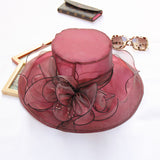 Mesh Party Topper Beach Sun Hat Women's Organza Sun Protection Hat