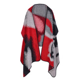 Shawl and scarf dual-use women's winter long imitation cashmere versatile cloak thickened warm cloak coat