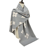 Silk scarf women's satin ethnic style shawl cashmere fashion print warm women's scarf