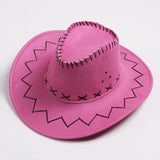 Western cowboy hat travel casual men's sun hat American wild retro style female net red knight sun hat