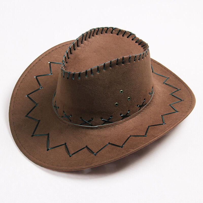 Western cowboy hat travel casual men's sun hat American wild retro style female net red knight sun hat