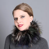 Neck scarf, female winter fur collar, small neck scarf, thickened warm scarf, fox fur