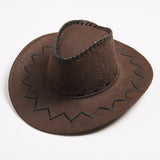 Western cowboy hat travel casual men's sun hat American wild retro style female net red knight sun hat