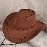 Western cowboy hat travel casual men's sun hat American wild retro style female net red knight sun hat
