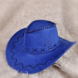 Western cowboy hat travel casual men's sun hat American wild retro style female net red knight sun hat