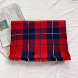 Scarf Women Big Oversized Long Scarves Warm Winter Tartan Checked Shawl Wrap Scarf Gift