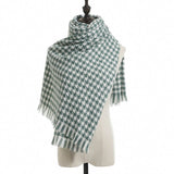 Scarf Women Big Oversized Long Scarves Warm Winter Tartan Checked Shawl Wrap Scarf Gift