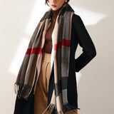 Womens Winter Scarf Cashmere Feel Pashmina Shawl Wraps Soft Warm Blanket Scarves for Women