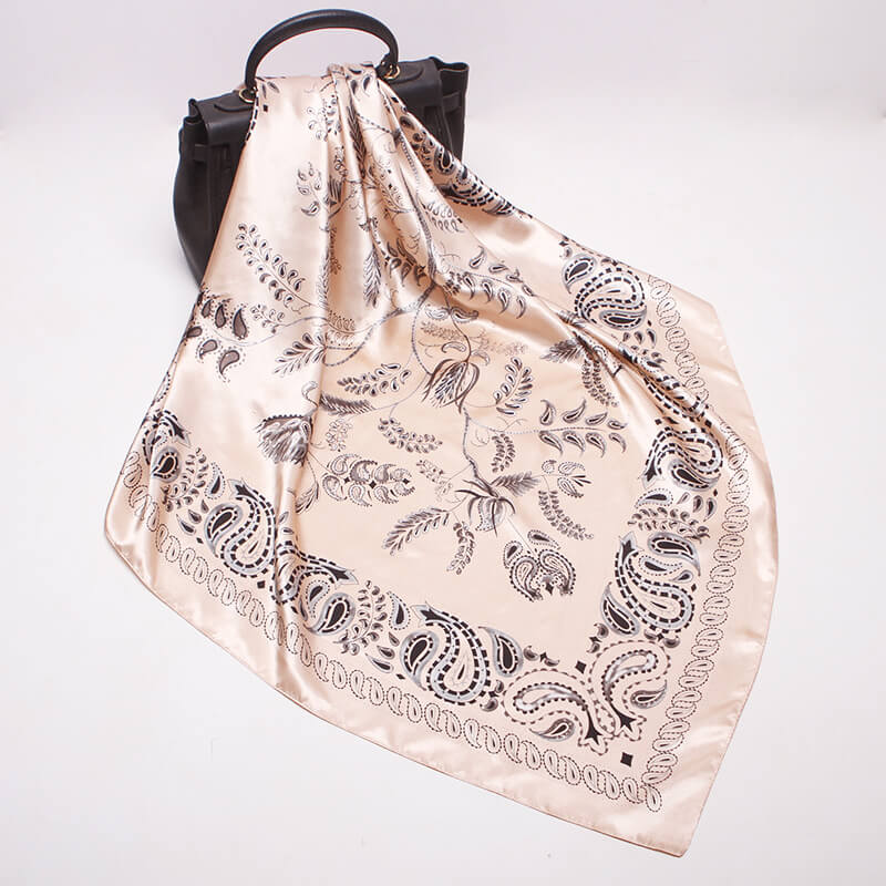 Women's 35" Satin Square Silk Scarf