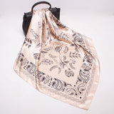 Women's 35" Satin Square Silk Scarf