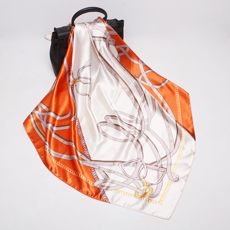 Women's 35" Satin Square Silk Scarf