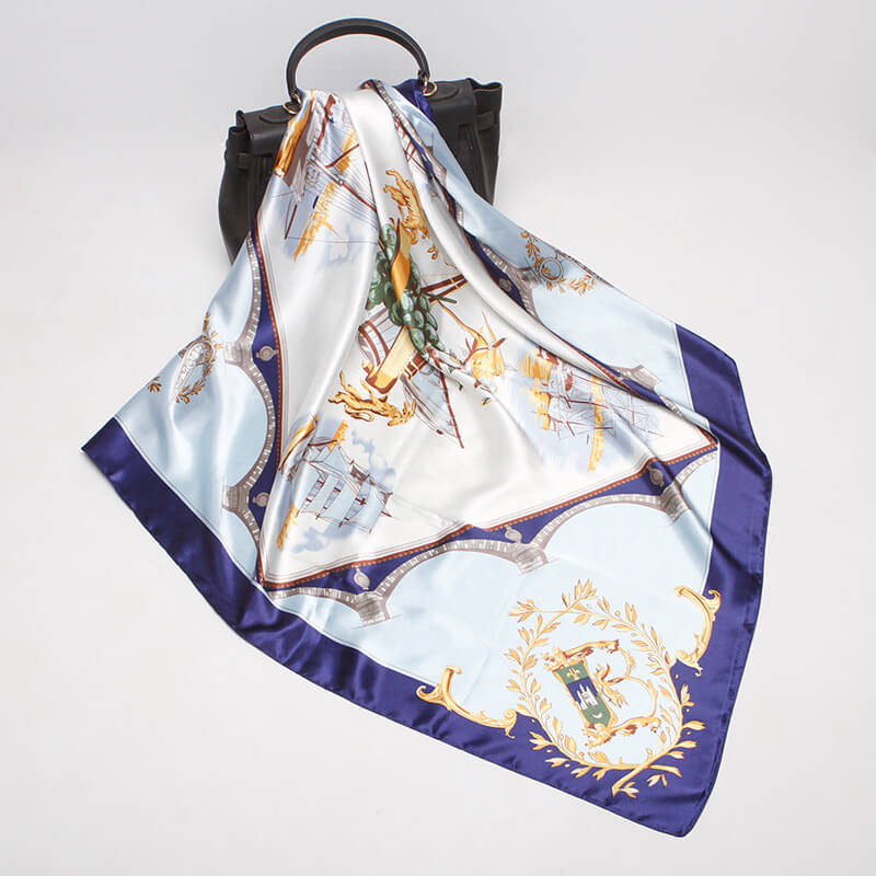Women's 35" Satin Square Silk Scarf