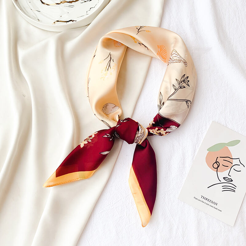 27'' Silk Like Scarf -Detail Picture