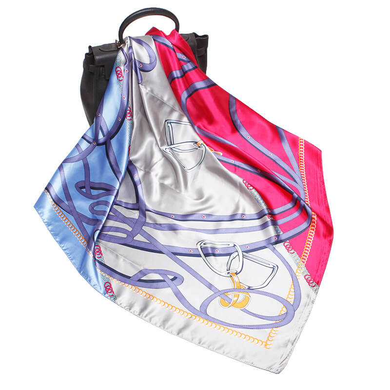 Women's 35" Satin Square Silk Scarf