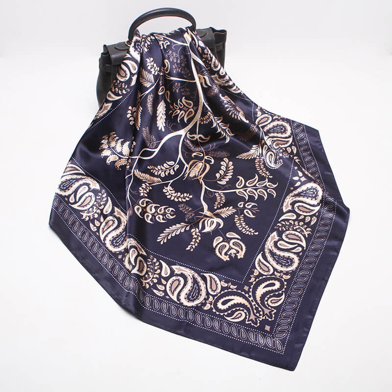 Women's 35" Satin Square Silk Scarf