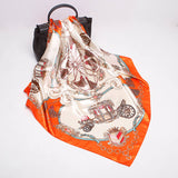 Women's 35" Satin Square Silk Scarf