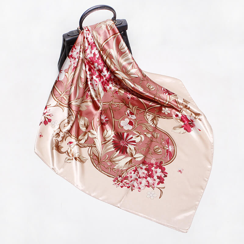 Women's 35" Satin Square Silk Scarf