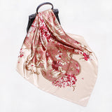 Women's 35" Satin Square Silk Scarf