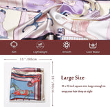Women's 35" Satin Square Silk Scarf