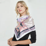 Women's 35" Satin Square Silk Scarf