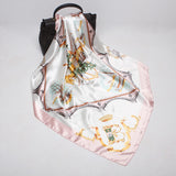 Women's 35" Satin Square Silk Scarf