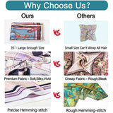 Women's 35" Satin Square Silk Scarf